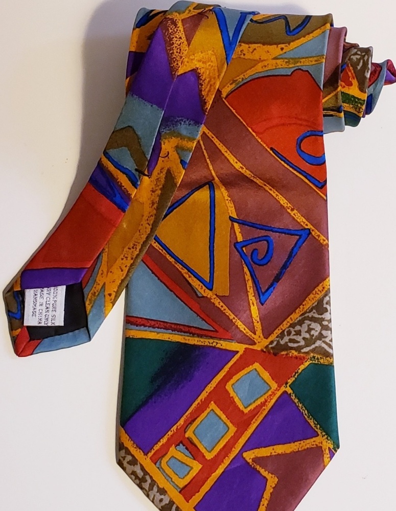 PAT ARGENTI GRAVATTE Multicolored Print Men's Tie